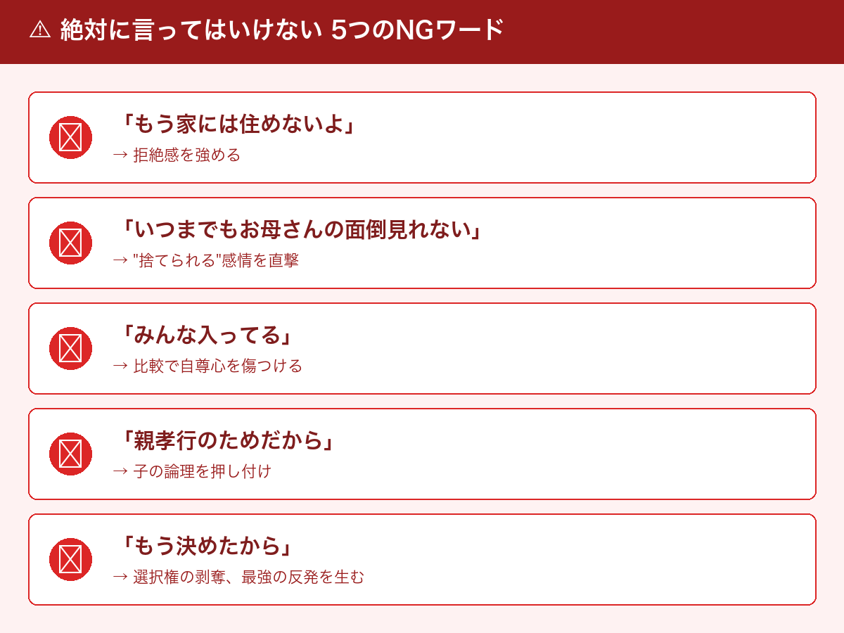 絶対に言ってはいけない5つのNGワード一覧
