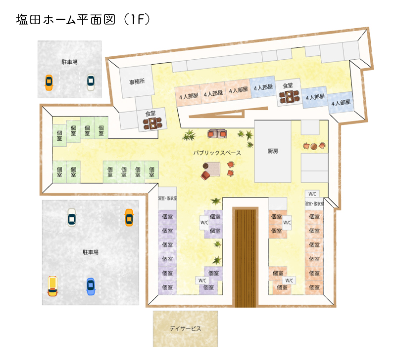 特別養護老人ホーム　塩田ホーム（ユニット型）
